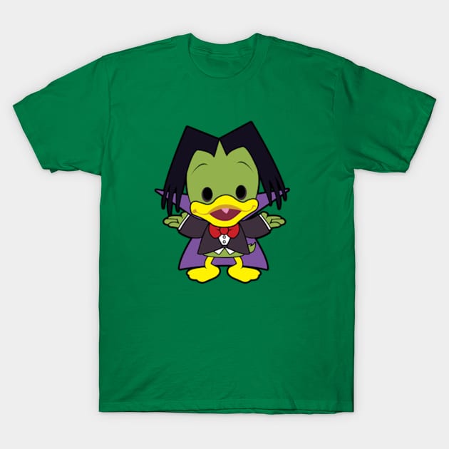 Count Duckula Chibi T-Shirt by mighty corps studio